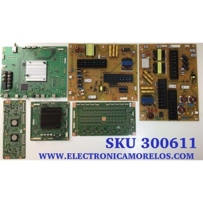 KIT DE TARJETAS PARA TV SONY / MAIN A2115072A 128 / 1-980-833-11 / 173612611 / T-CON 35701D / LED DRIVER 16STO80A-A01 / INTERFACE A2094367A 126 / 1-980-840-11 / SUB FUENTE 147465011 / 1-981-011-11 / FUENTE 147465111 / 1-981-012-11 / MODELO XBR-75X940D